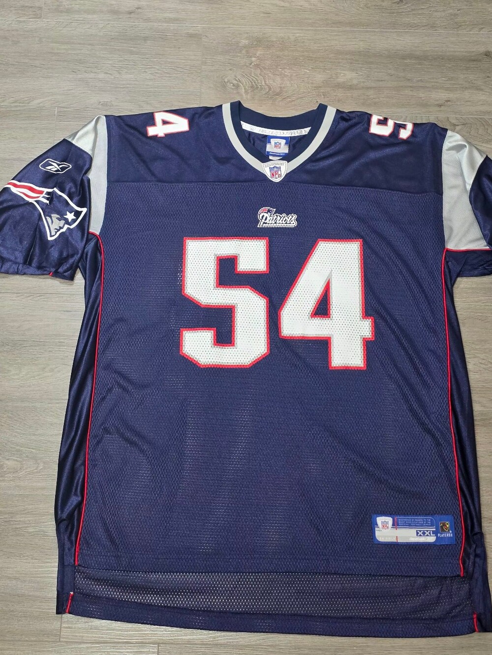 Vintage 2004 Teddy Bruschi #54 New England Patriots Reebok NFL Jersey Mens XXL